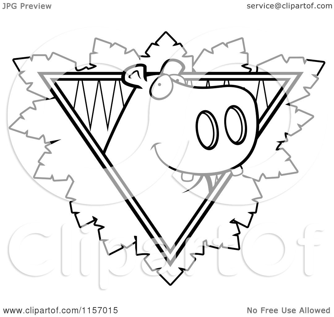 1080x1024 Cartoon Clipart Of A Black And White Hippo Face Over A Safari