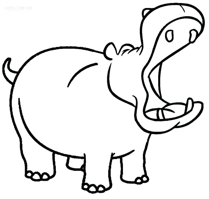 850x809 Baby Hippo Coloring Pages Hippo Coloring Pages For Kids Cute Baby