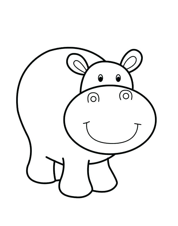 618x785 Baby Hippo Coloring Pages