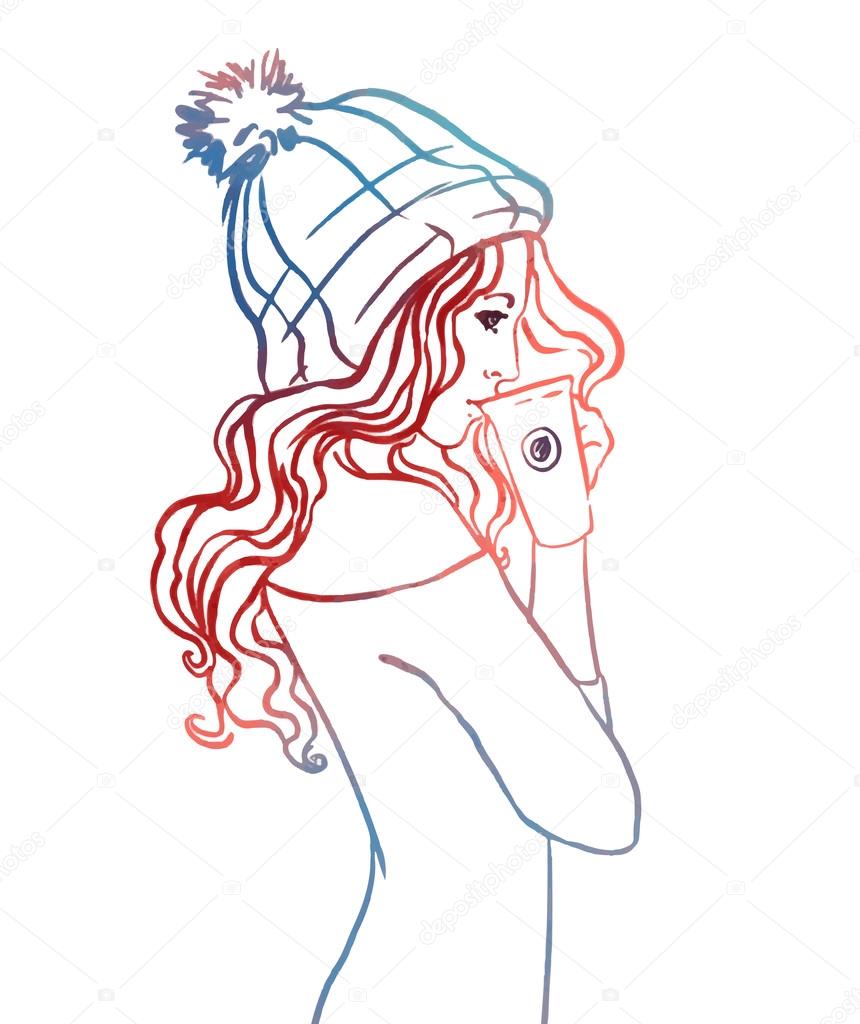 860x1024 Urban Street Style Hipster Girl Stock Vector Vgorbash