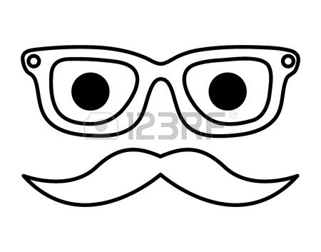 450x353 Mustache And Glasses Hipster Style Isolated Icon Design, Vector
