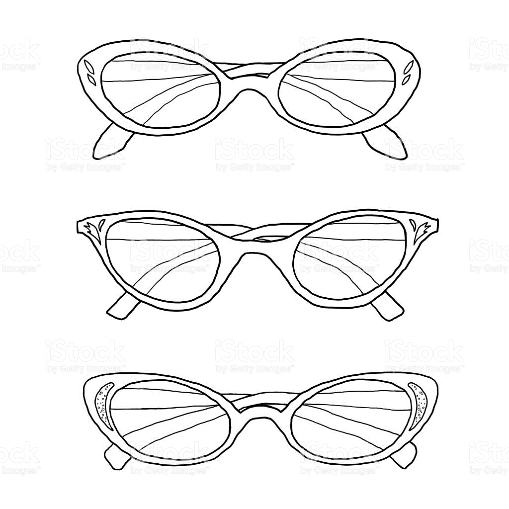 1024x1024 Drawn Goggles Glass Object