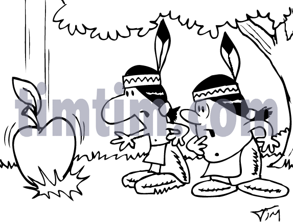 573x434 Free Drawing Of American Indian Apple Bw From The Category History