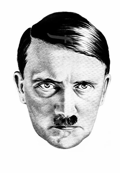 417x600 Drawing Of Adolf Hitler, By H