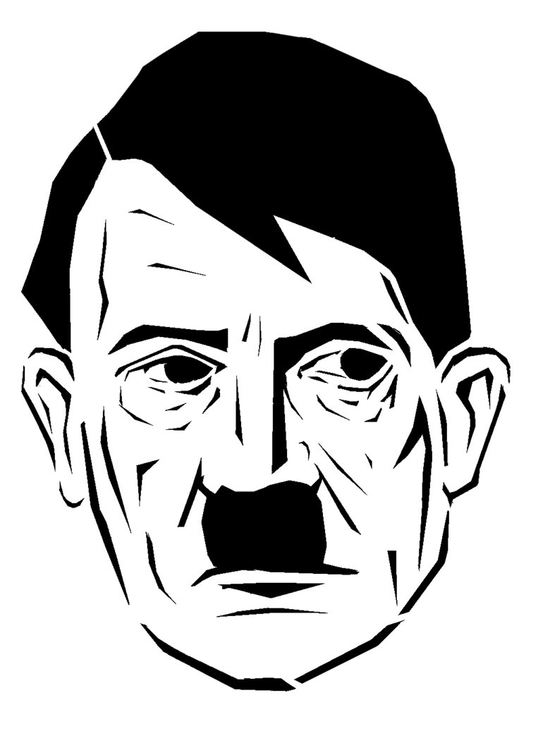 770x1037 Hitler Stencil By Doclegume