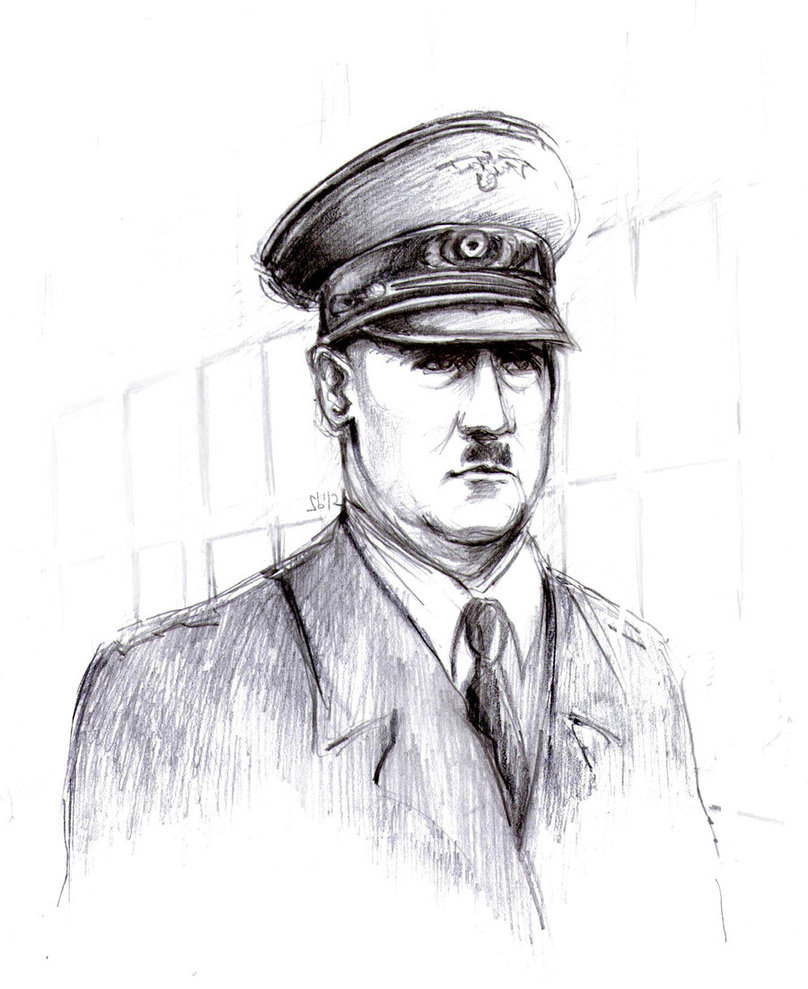 808x989 Hitler Sketch By Sabellian