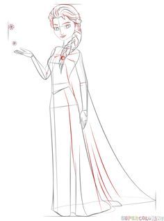 236x317 How To Draw Elsa From Frozen Step By Step. Drawing Tutorials