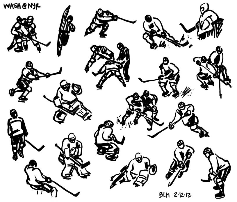 815x695 Drawn Out Days Hockey Sketches