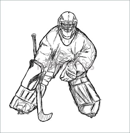 439x450 Hockey Player Stock Picture I1198547