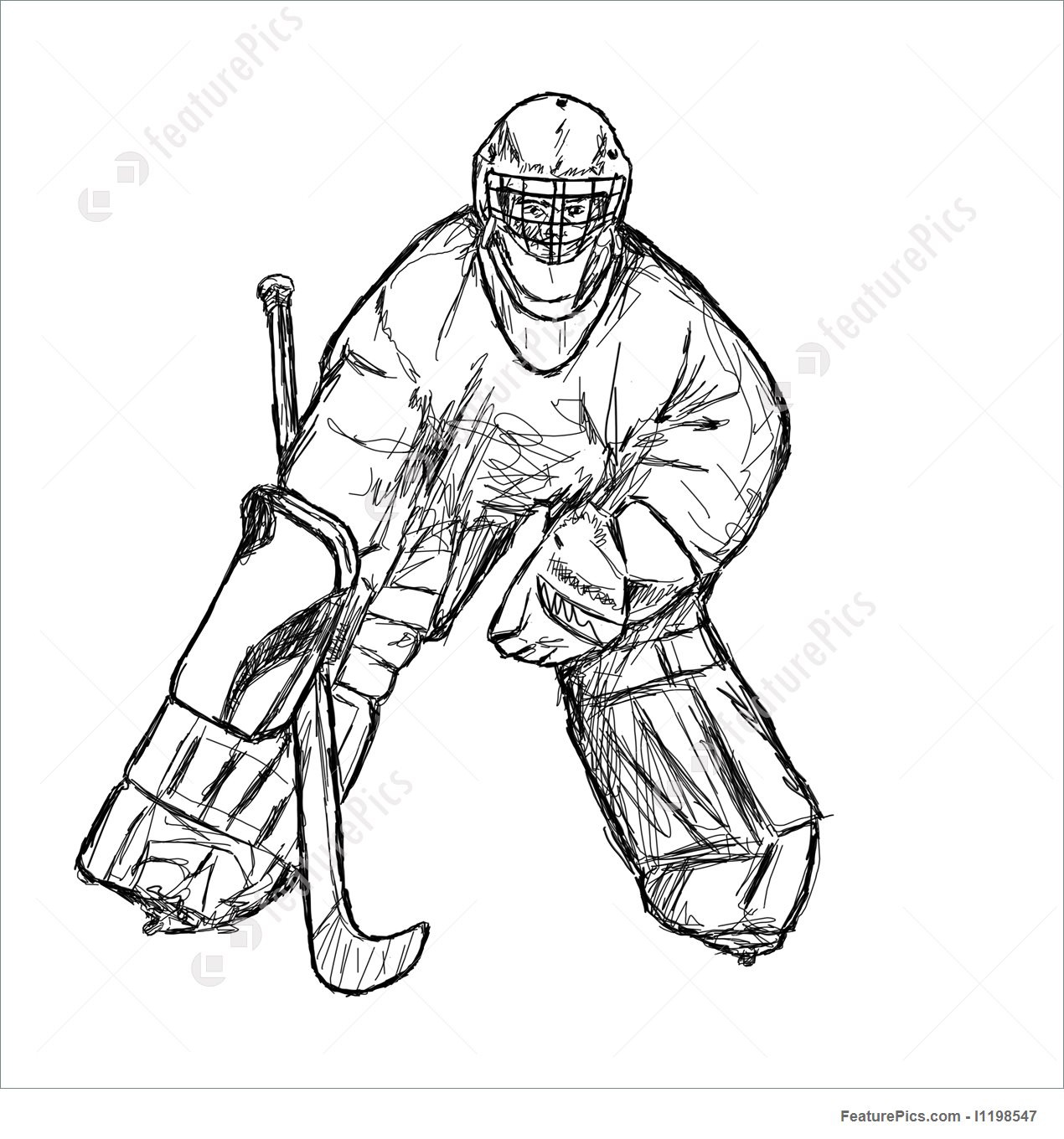 1270x1360 Hockey Player Stock Picture I1198547