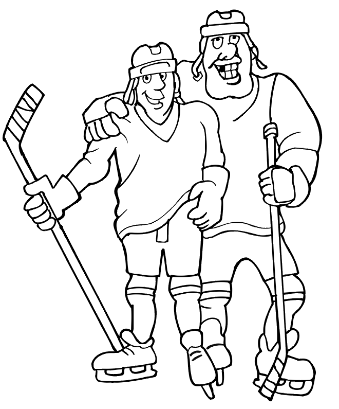 660x795 Hockey Coloring Page 2 Players