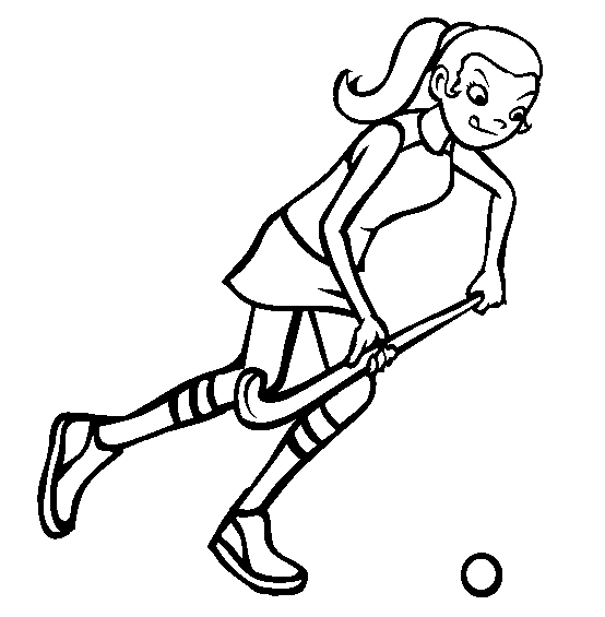 554x565 Field Hockey Clipart Free