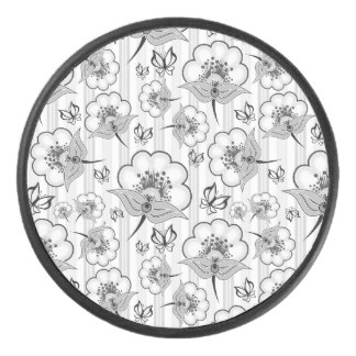 324x324 Flowers Pattern Hockey Pucks Zazzle