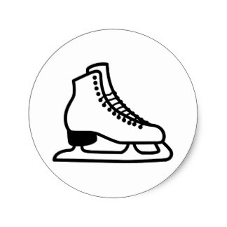 324x324 Hockey Skates Stickers Zazzle