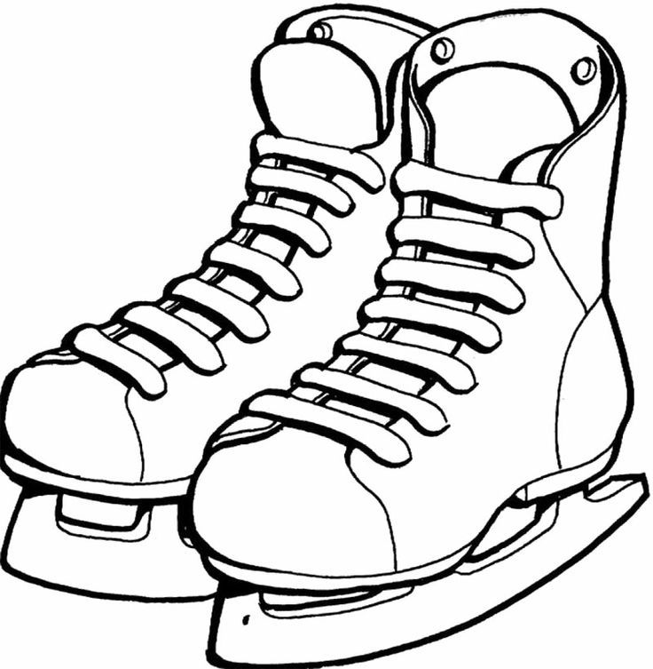 736x753 Ice Skater Coloring Page