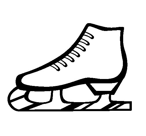 505x470 Figure Skate Coloring Page
