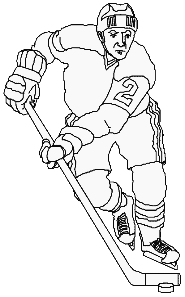 598x957 Hockey Player Coloring Pages