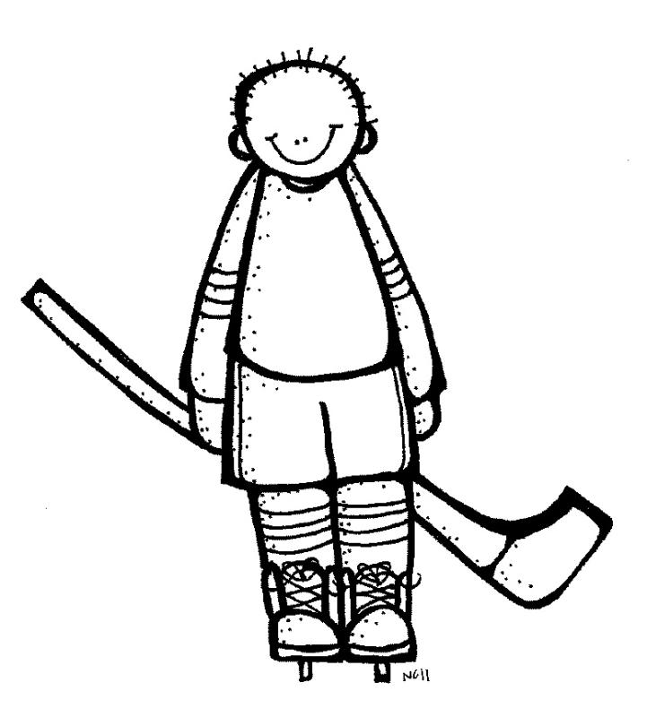 721x800 Hockey Stick Clipart Black And White