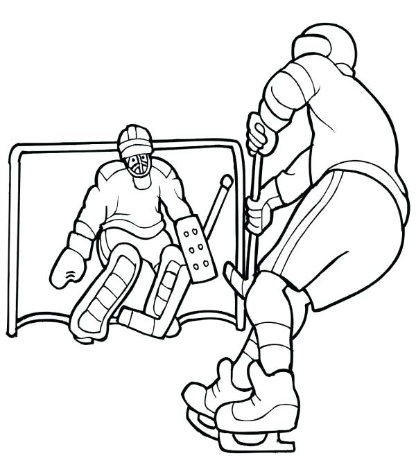 600x687 Hockey Coloring Pages In Addition To Field Hockey Stick Coloring