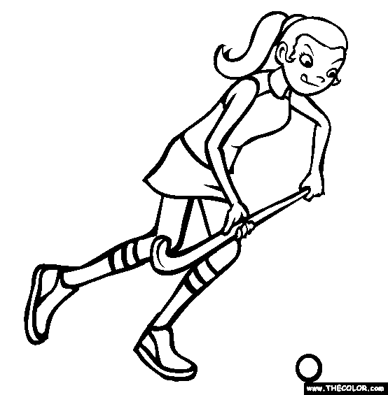 554x565 Field Hockey Stick And Ball Clipart