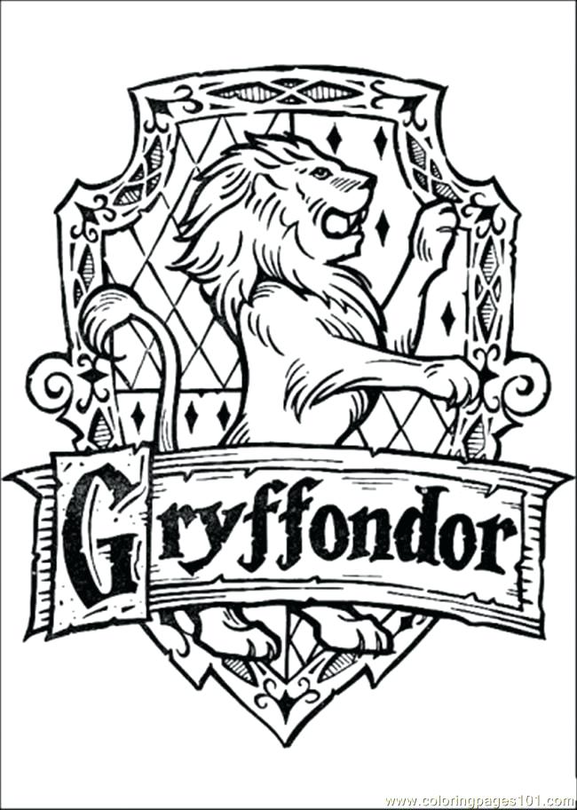 650x912 Hogwarts Crest Coloring Page Harry Potter Printable Coloring Pages