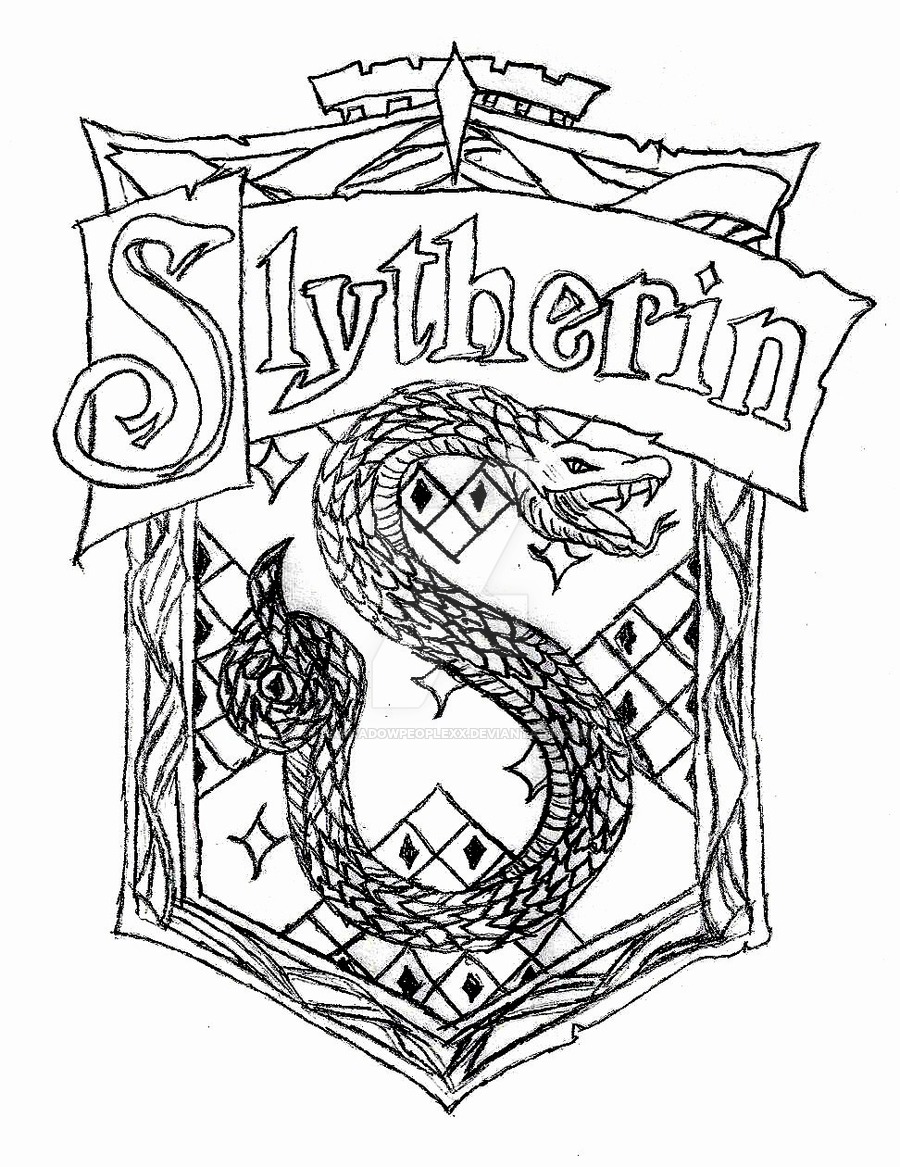 900x1167 The Slytherin Crest By Xxshadowpeoplexx