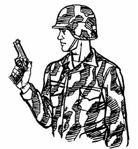 278x300 Drawn Soldiers Gun Drawing