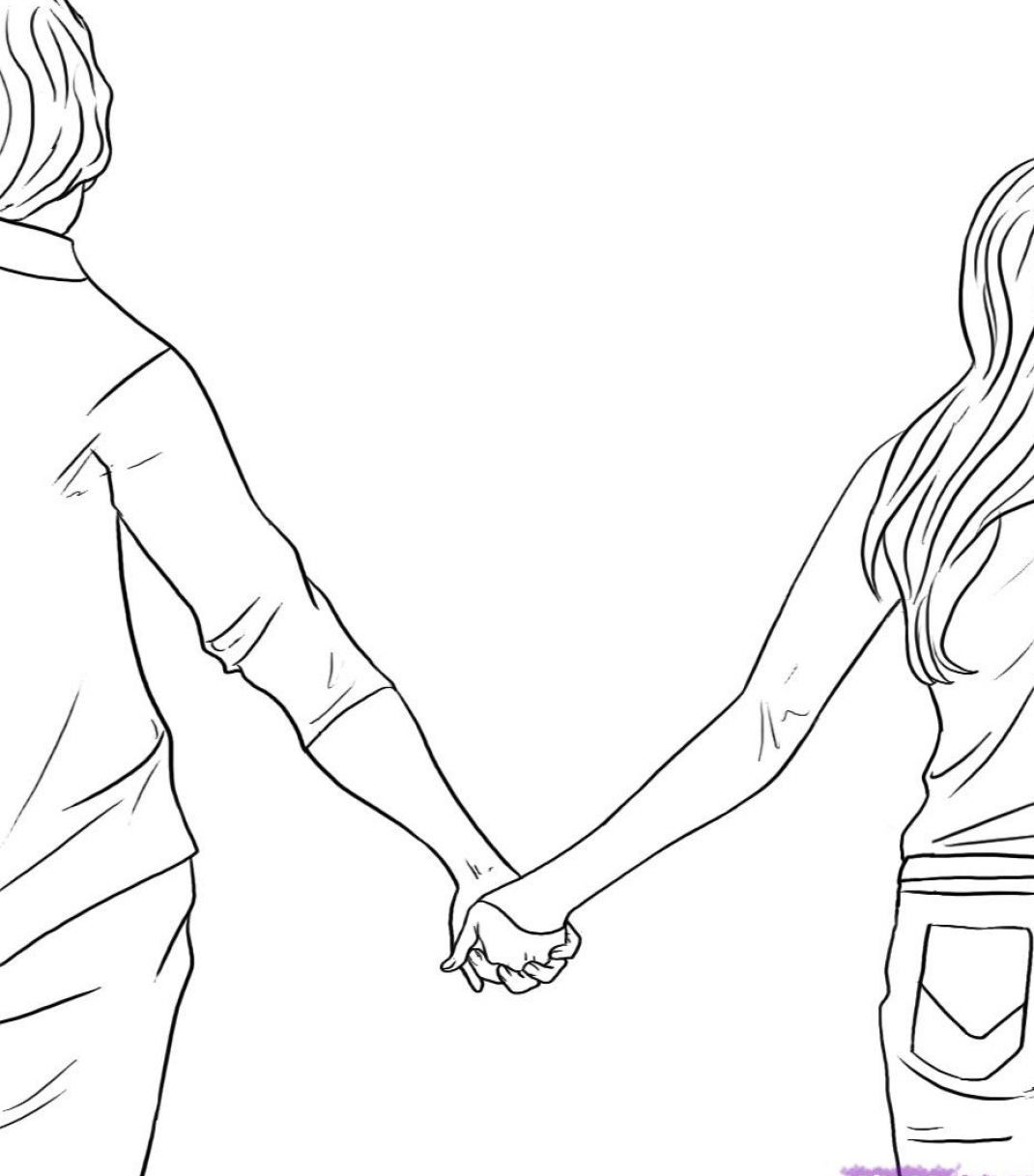 1070x1217 Best Photos Of Holding Hands Drawing