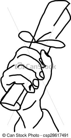 243x470 Drawn Paper Hand Holding