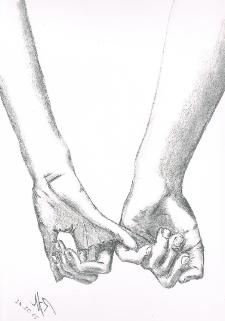 Holding Hands Drawing at GetDrawings | Free download