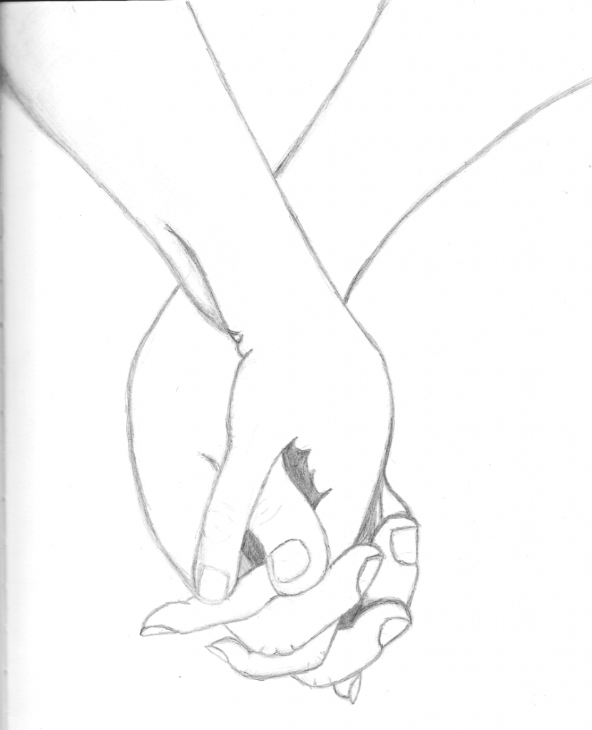 830x1024 Drawing Of Holding Hands Best Photos Of Holding Hands Drawn Couple