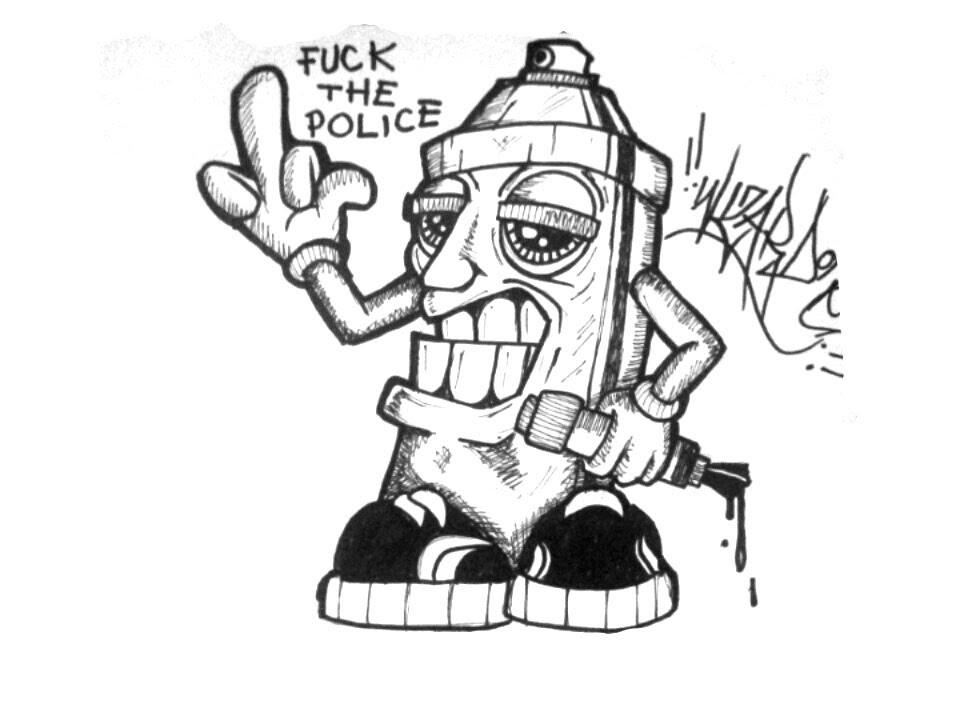 960x720 How To Draw A Spray Can Tagger Cartoon