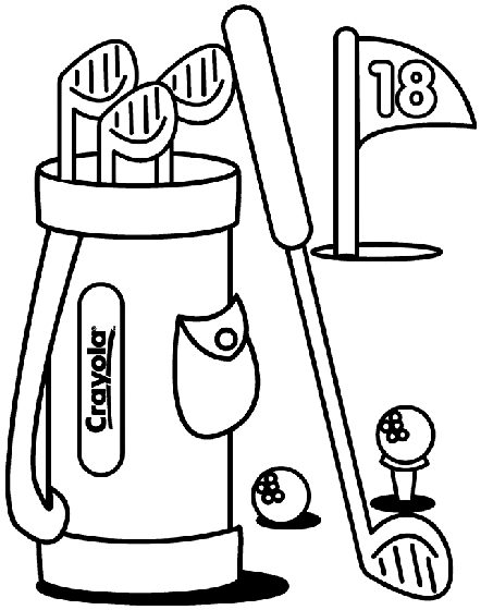 442x560 Make A Hole In One With This Golf Coloring Page. Free Coloring