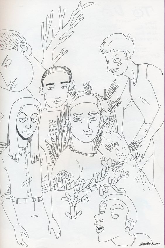 564x846 Monsters And Black Holes Illustration Drawing Graphic