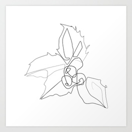 264x264 Christmas Holly Art Prints Society6