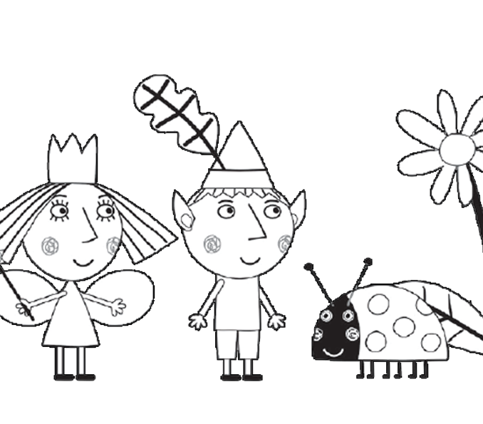 678x595 Ben And Holly Pictures To Print Coloring Page
