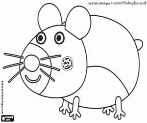 300x250 Pippin, Hamster Of Ben And Holly Coloring Page Printable Game