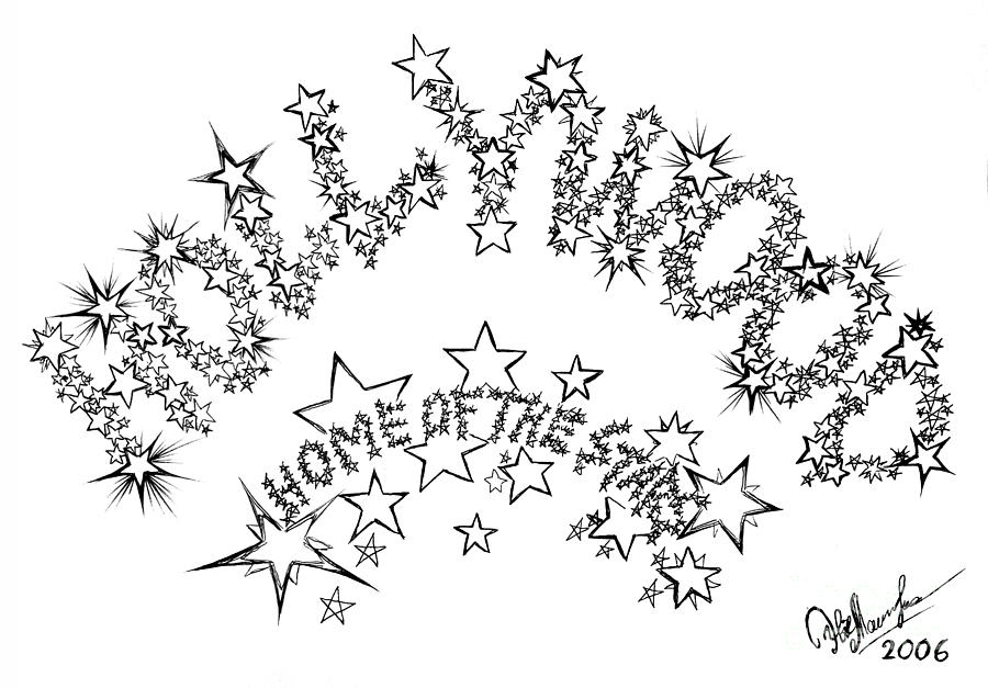 900x627 Hollywood. Home Of The Stars Drawing By Sofia Metal Queen