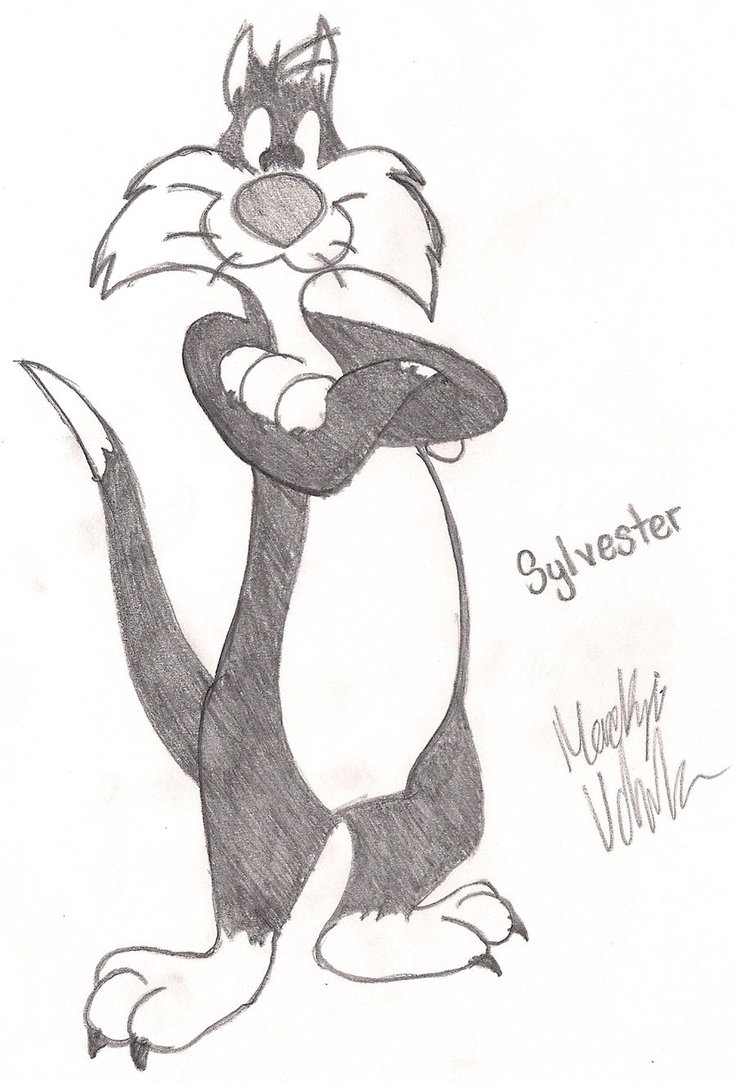 736x1084 Sylvester Hollywood Cat By Queenofanime45