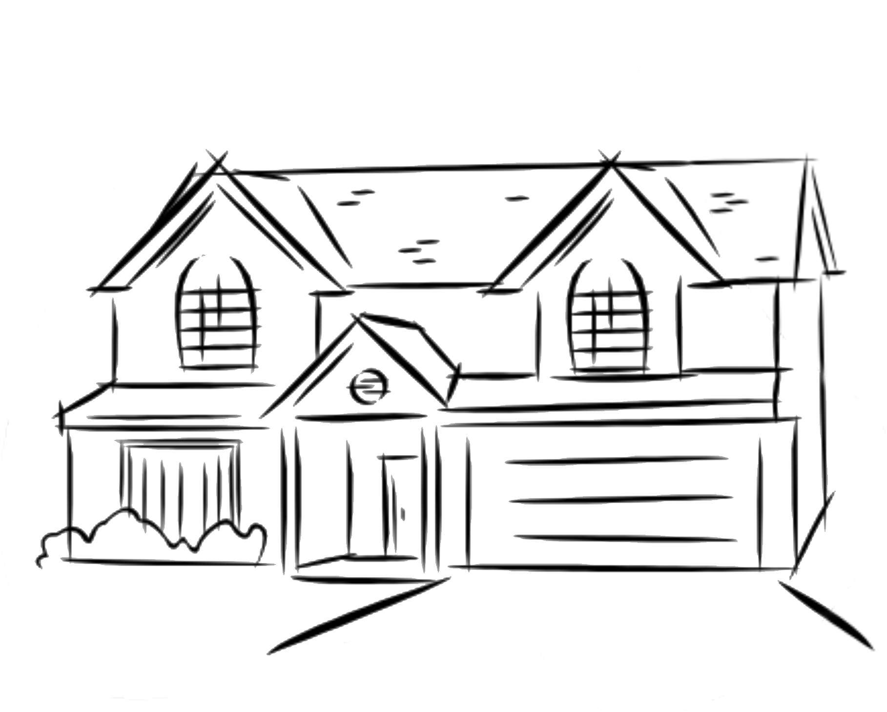 1817x1458 Pictures Line Drawing Of A House,