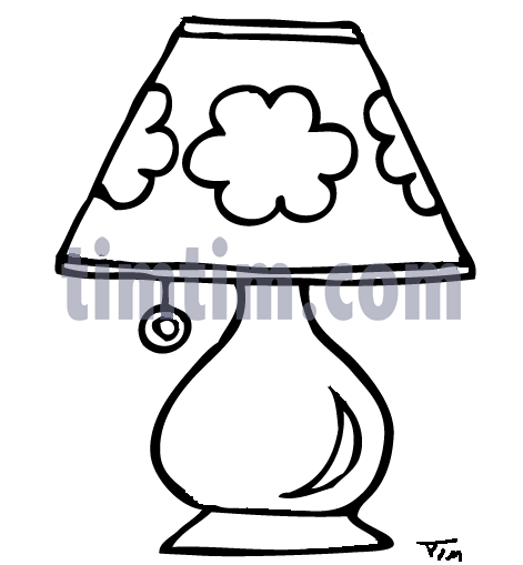 471x509 Free Drawing Of Lamp Bw From The Category Building Home Tools