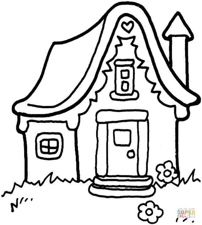 645x720 Outstanding House Coloring Page 14 For Your Free Coloring Kids