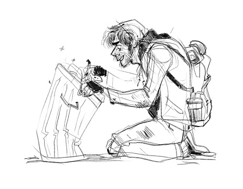 500x390 My Friend Told Me To Draw A Homeless Guy Looking Through