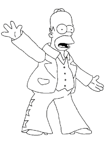 360x480 Homer Simpson Coloring Page Free Printable Coloring Pages
