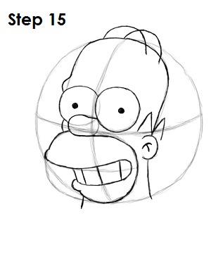 300x388 How To Draw Homer Simpson
