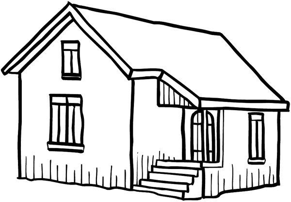 600x416 House Line Art Group