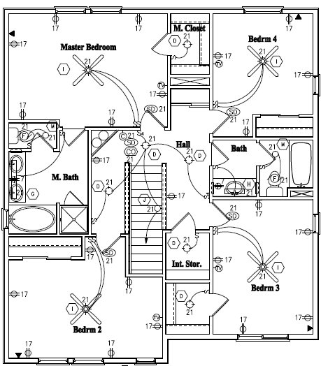 459x524 Sweet 3 Electrical Plans For New Homes House Plan