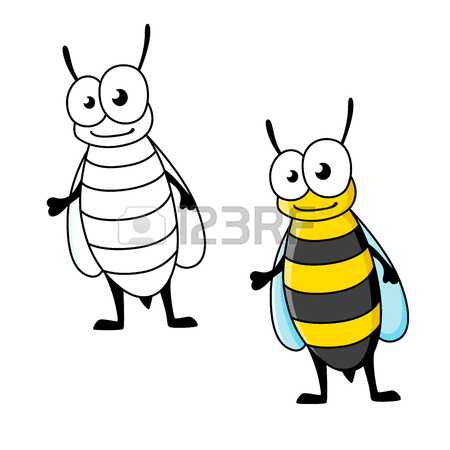 450x450 Cartoon Yellow Jacket Wasp Insect Character With Stinger