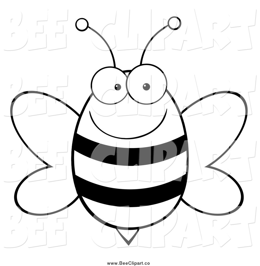 1024x1044 Bee Clipart Black And White
