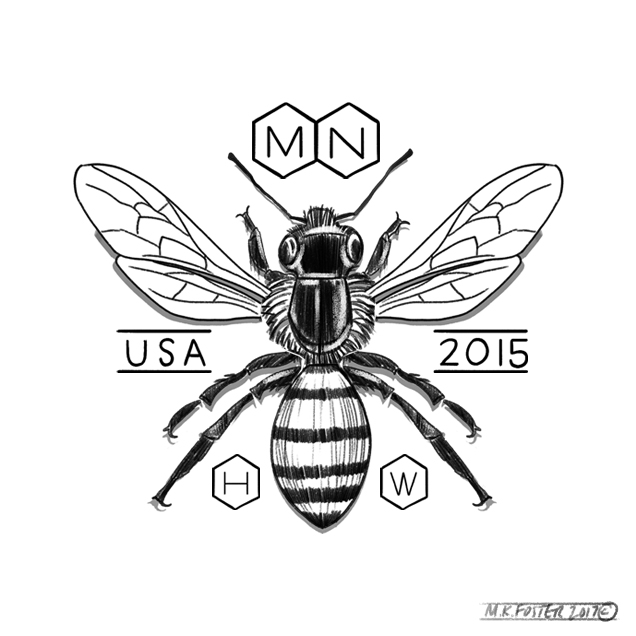 636x636 Honey Bee Wranglin' Salty Graphic Studio